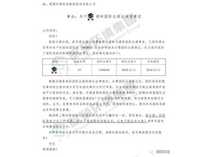热烈祝贺XPJ环境集团顺利通过马德里商标审核