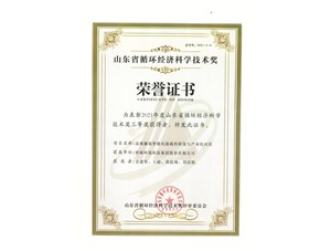 热烈：豖PJ环境集团获得2021年度山东省循环经济科学技术奖三等奖